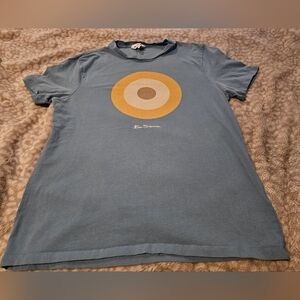 Ben Sherman Blue Tee with Circular Design